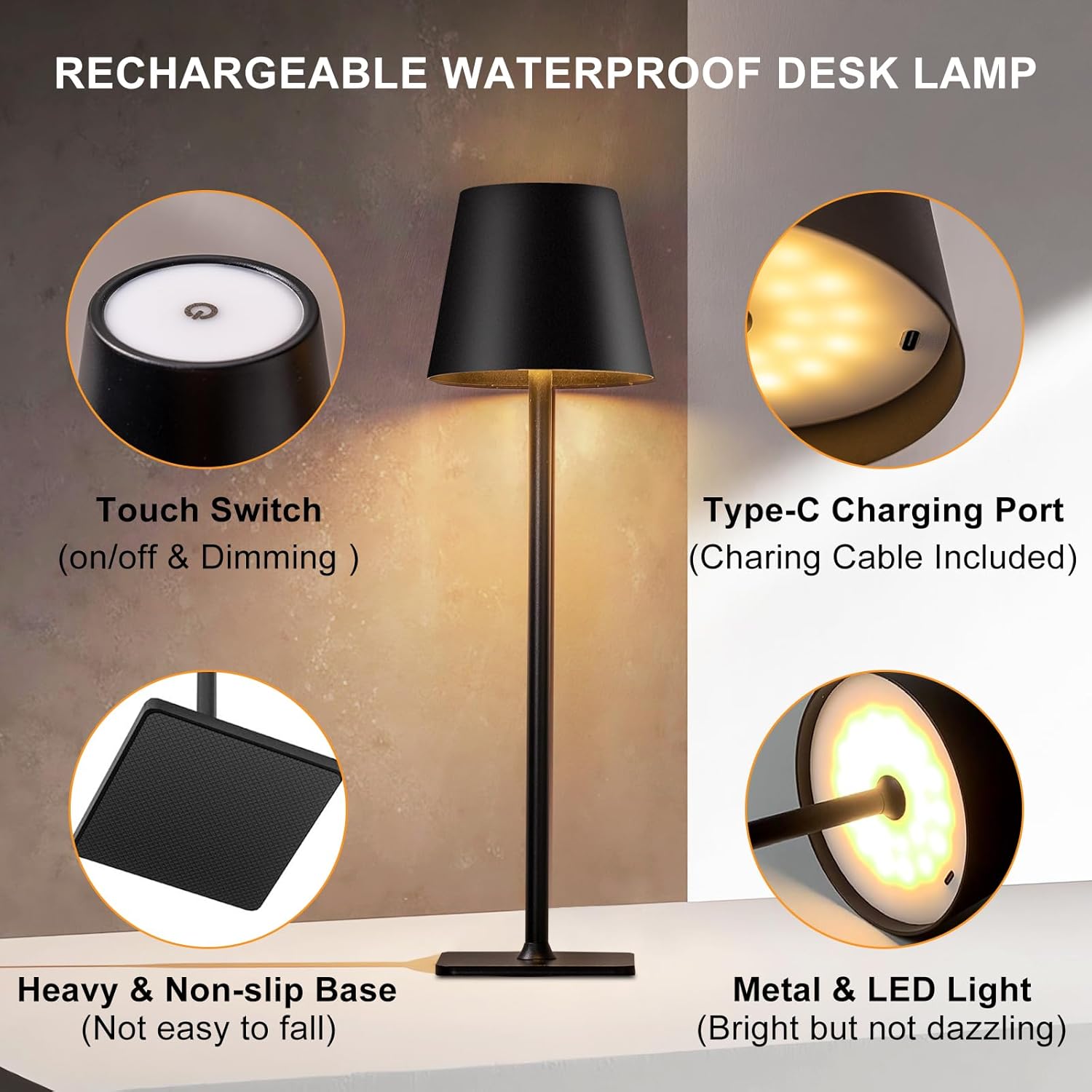 Rechargeable LED Desk